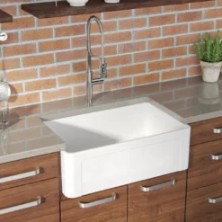 Latoscana 30" Fireclay Single Bowl Reversible Farmhouse Apron Sink, White, LTW3019W