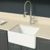 Latoscana 24" Fireclay Single Bowl Farmhouse Apron Sink LNR2418W