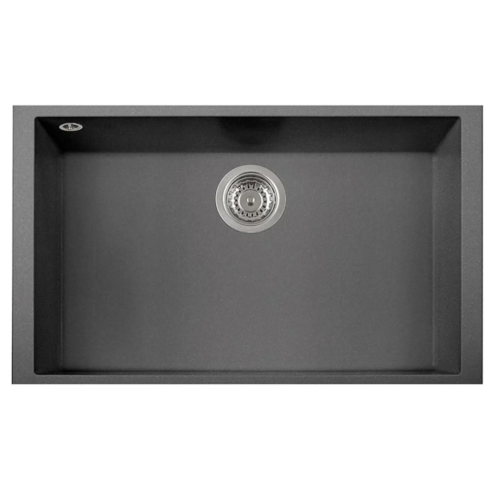 Latoscana Plados 30" Quartz Composite Undermount Single Bowl Kitchen Sink, Silver, ON7610ST-42UG