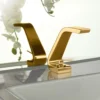 MaestroBath 1.2 GPM Eterna Single Handle ADA Bathroom Sink Faucet, Polished Gold, Low, Lead-Free Brass, FAU-ETL-PGL