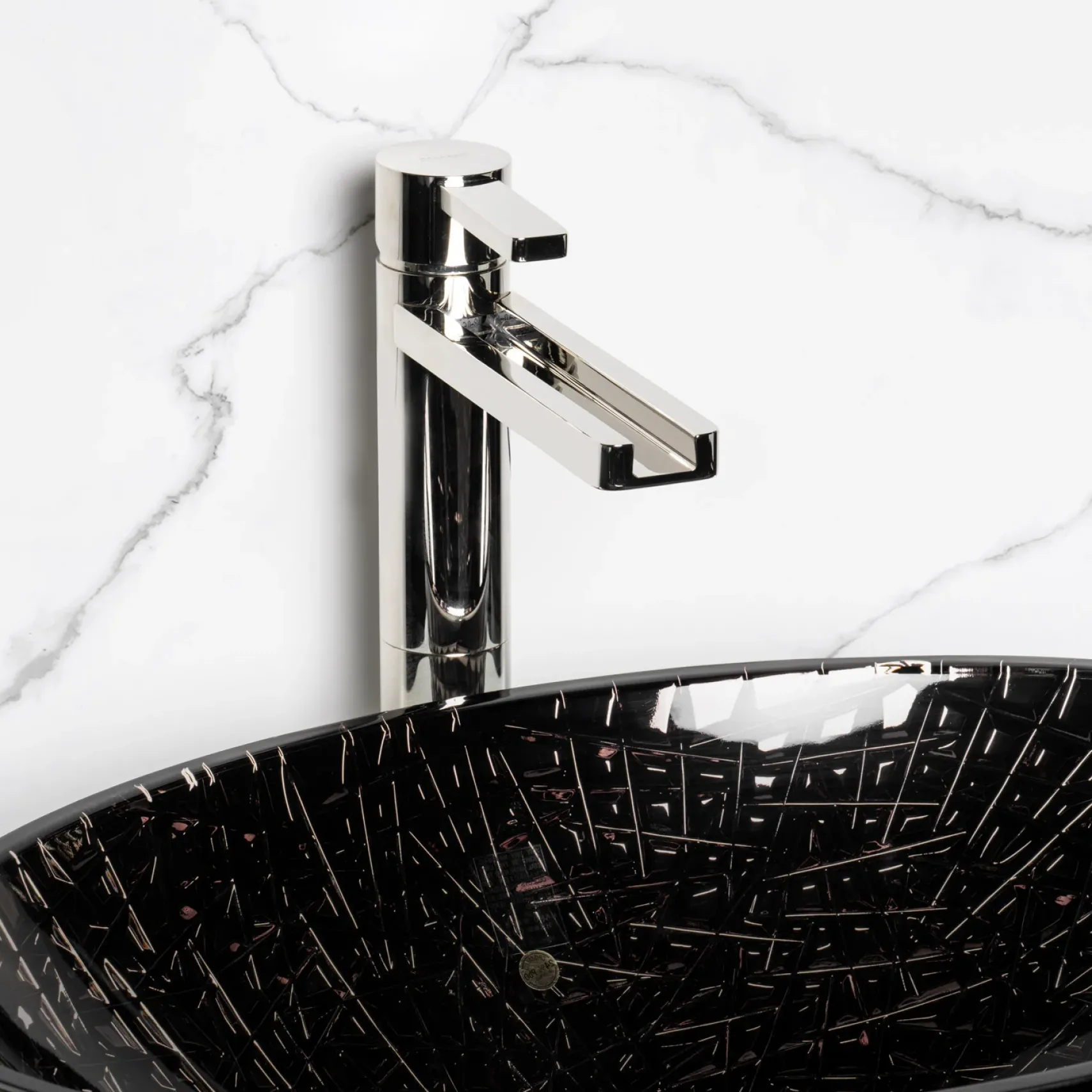 MaestroBath 1.2 GPM Flusso Luxury Waterfall ADA Bathroom Faucet, Polished Nickel, Lead-Free Brass, FAU-FLS-PNI