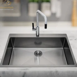 MaestroBath 1.8 GPM Luce Mono Shower ADA Kitchen Faucet, Chrome, Lead-Free Brass, Polished Chrome, KIT-LUC-CHR