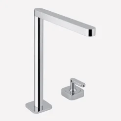 MaestroBath 1.2 GPM Ninfea Luxury Single Handle ADA Bathroom Sink Faucet, Polished Chrome, High, Lead-Free Brass, FAU-NIH-PCR