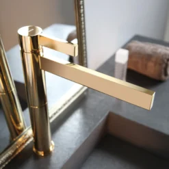 MaestroBath 1.2 GPM Primavera ADA Bathroom Faucet, Polished Gold, Without pop-up drain, Lead-Free Brass, FAU-PRM-PGL