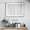 MaestroBath 16" Regina Modern Round Vessel ADA Bathroom Sink, Brushed Silver, Stainless Steel, STN-RGN-BRS