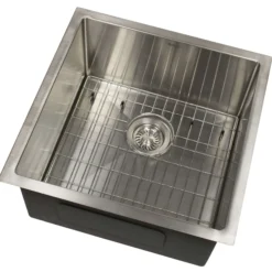 Nantucket Sinks All Weather 19" Square 316 Marine Grade Stainless Steel Workstation Bar/Kitchen Sink with Accessories, 16 Gauge, AW1919-16