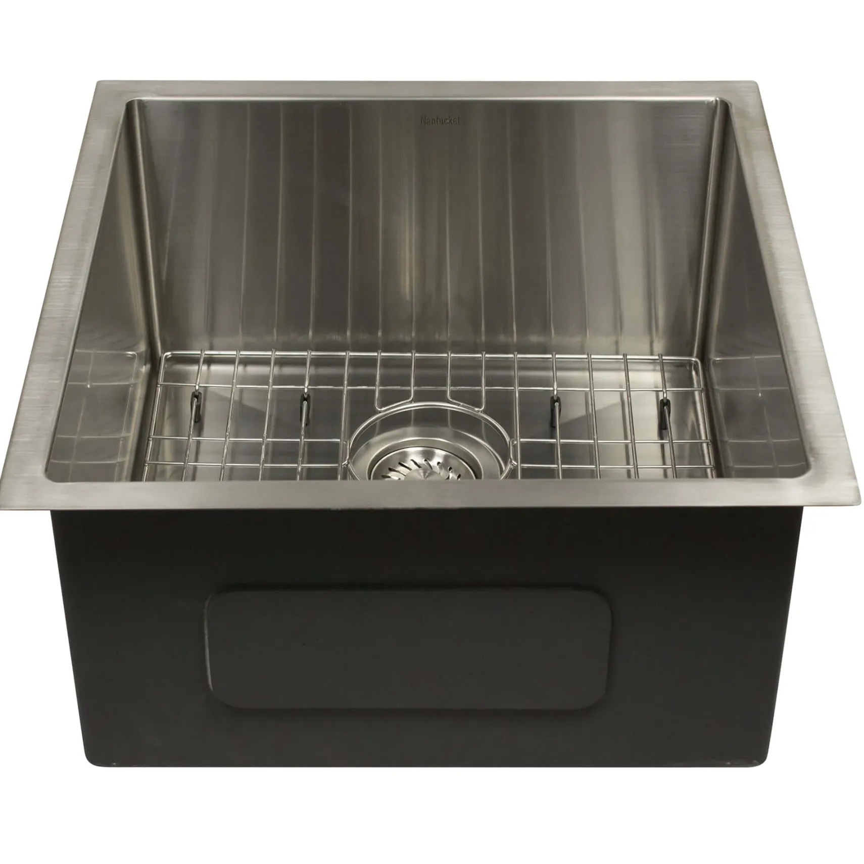 Nantucket Sinks All Weather 19" Square 316 Marine Grade Stainless Steel Workstation Bar/Kitchen Sink with Accessories, 16 Gauge, AW1919-16