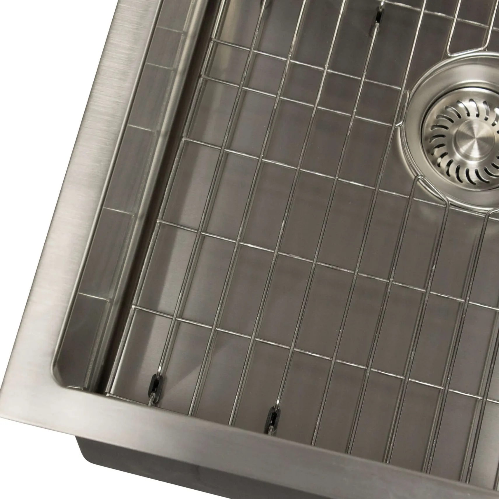 Nantucket Sinks All Weather 19" Square 316 Marine Grade Stainless Steel Workstation Bar/Kitchen Sink with Accessories, 16 Gauge, AW1919-16