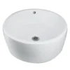 Nantucket Sinks Brant Point 17" Ceramic Bathroom Vessel Sink, White, NSV213