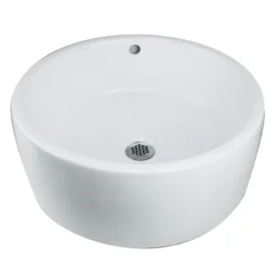 Nantucket Sinks Brant Point 17" Ceramic Bathroom Vessel Sink, White, NSV213