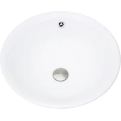 Nantucket Sinks Brant Point 17" Ceramic Bathroom Vessel Sink, White, NSV218