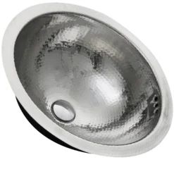Nantucket Sinks Brightwork Home 17" Stainless Steel Bathroom Sink, RLS-OF