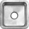Nantucket Sinks Brightwork Home 17" Square Stainless Steel Bar/Prep Sink with Accessories, 18 Gauge, SQRS-7MF