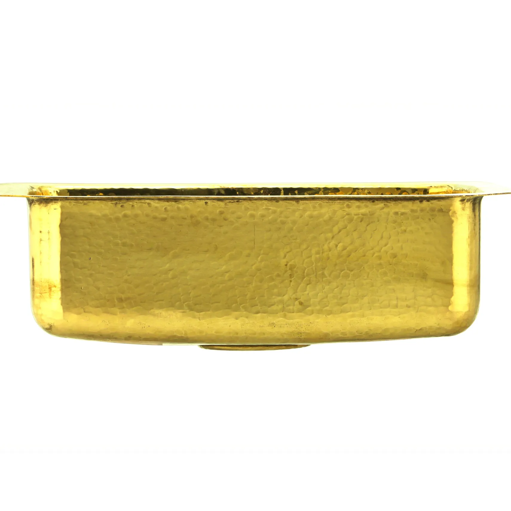 Nantucket Sinks Brightwork 20" Rectangular Brass Bar/Kitchen Sink with Accessories, REB2014