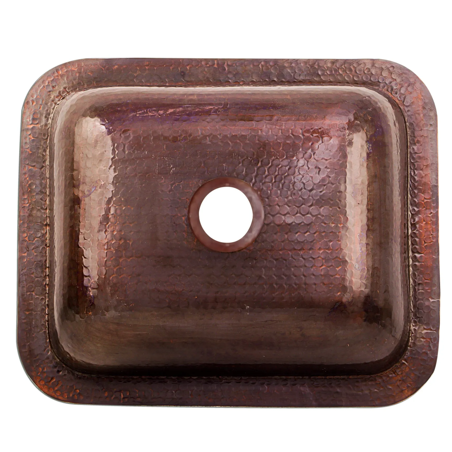 Nantucket Sinks Brightwork Home 17" Rectangle Copper Bar/Prep Sink with Accessories, 16 Gauge, REHC-2.5
