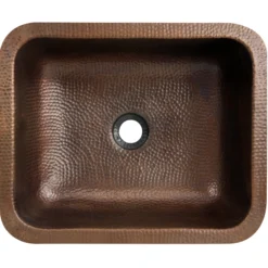Nantucket Sinks Brightwork Home 17" Copper Bathroom Sink, REHC