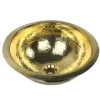 Nantucket Sinks Brightwork Home 17" Brass Bathroom Sink, RLB-OF