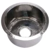 Nantucket Sinks Brightwork Home 15" Round Stainless Steel Bar/Kitchen Sink, 18 Gauge, RS15-SS