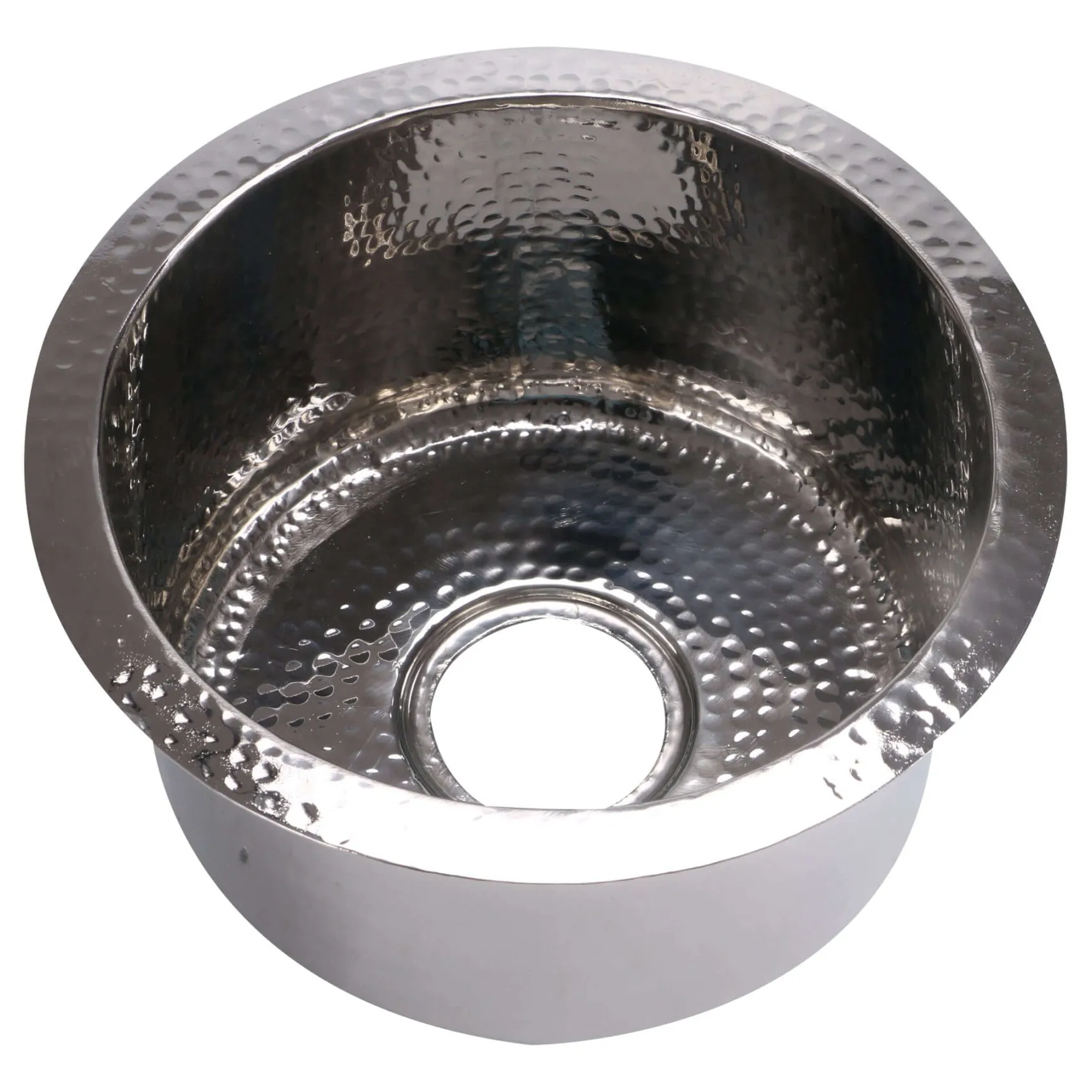 Nantucket Sinks Brightwork Home 15" Round Stainless Steel Bar/Kitchen Sink, 18 Gauge, RS15-SS