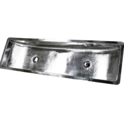 Nantucket Sinks Brightwork Home 48" x 14" x 6" Rectangle Undermount Stainless Steel Bathroom Sink, 18 Gauge, TRS48-OF