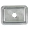 Nantucket Sinks Brightwork 20" Rectangular Stainless Steel Bar/Kitchen Sink with Accessories, 18 Gauge, RES2014-MF