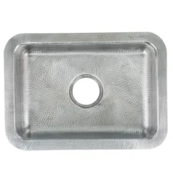 Nantucket Sinks Brightwork 20" Rectangular Stainless Steel Bar/Kitchen Sink with Accessories, 18 Gauge, RES2014-MF