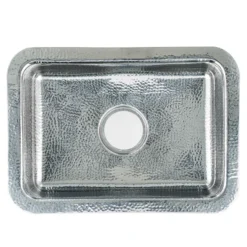 Nantucket Sinks Brightwork 20" Rectangular Stainless Steel Bar/Kitchen Sink with Accessories, 18 Gauge, RES2014