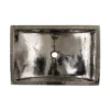 Nantucket Sinks Brightwork Home 24" Stainless Steel Bathroom Sink, TRS2416