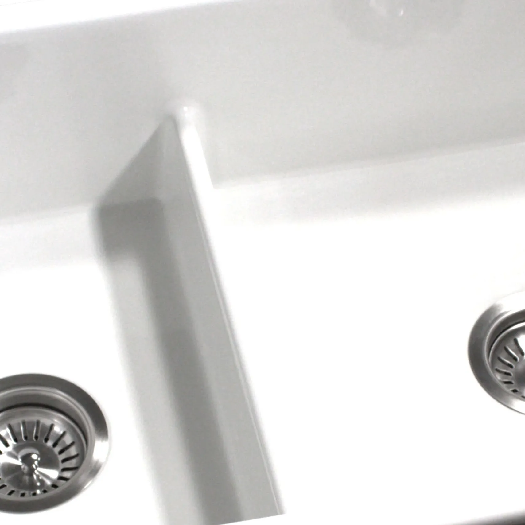 Nantucket Sinks Cape 31" Dual Mount Fireclay Kitchen Sink with Accessories, 60/40 Double Bowl, White, Wellfleet-31OSW