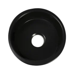 Nantucket Sinks Cape 18" Round Fireclay Bar/Prep Sink with Accessories, Matte Black, Hyannis-18MB