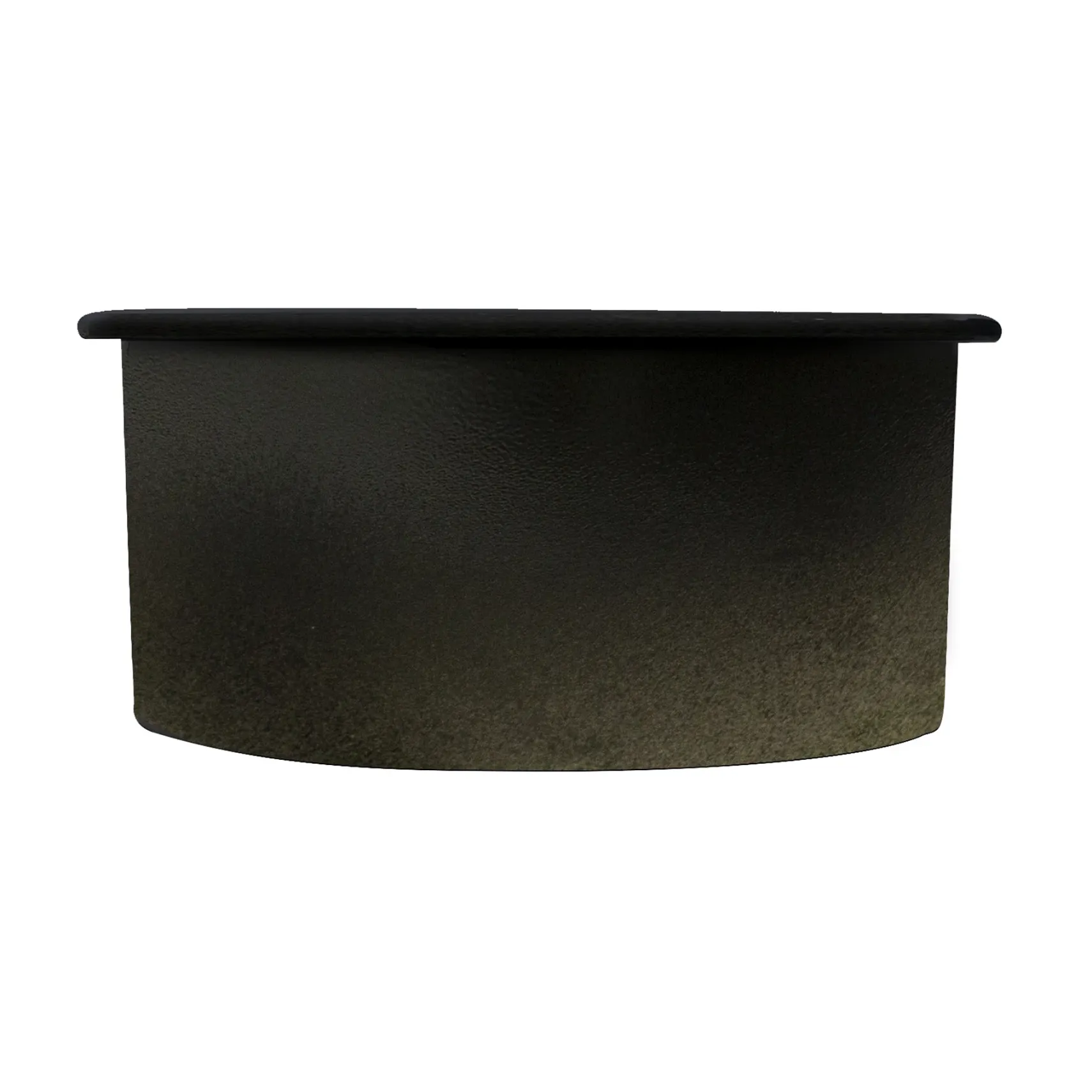 Nantucket Sinks Cape 18" Round Fireclay Bar/Prep Sink with Accessories, Matte Black, Hyannis-18MB