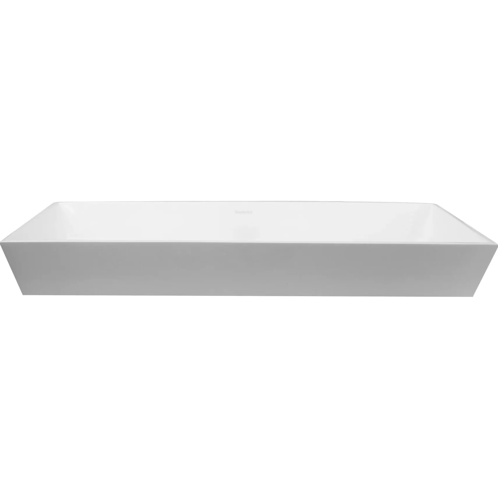 Nantucket Sinks Glacierstone 36" Bathroom Sink, White, NS-GSTR36