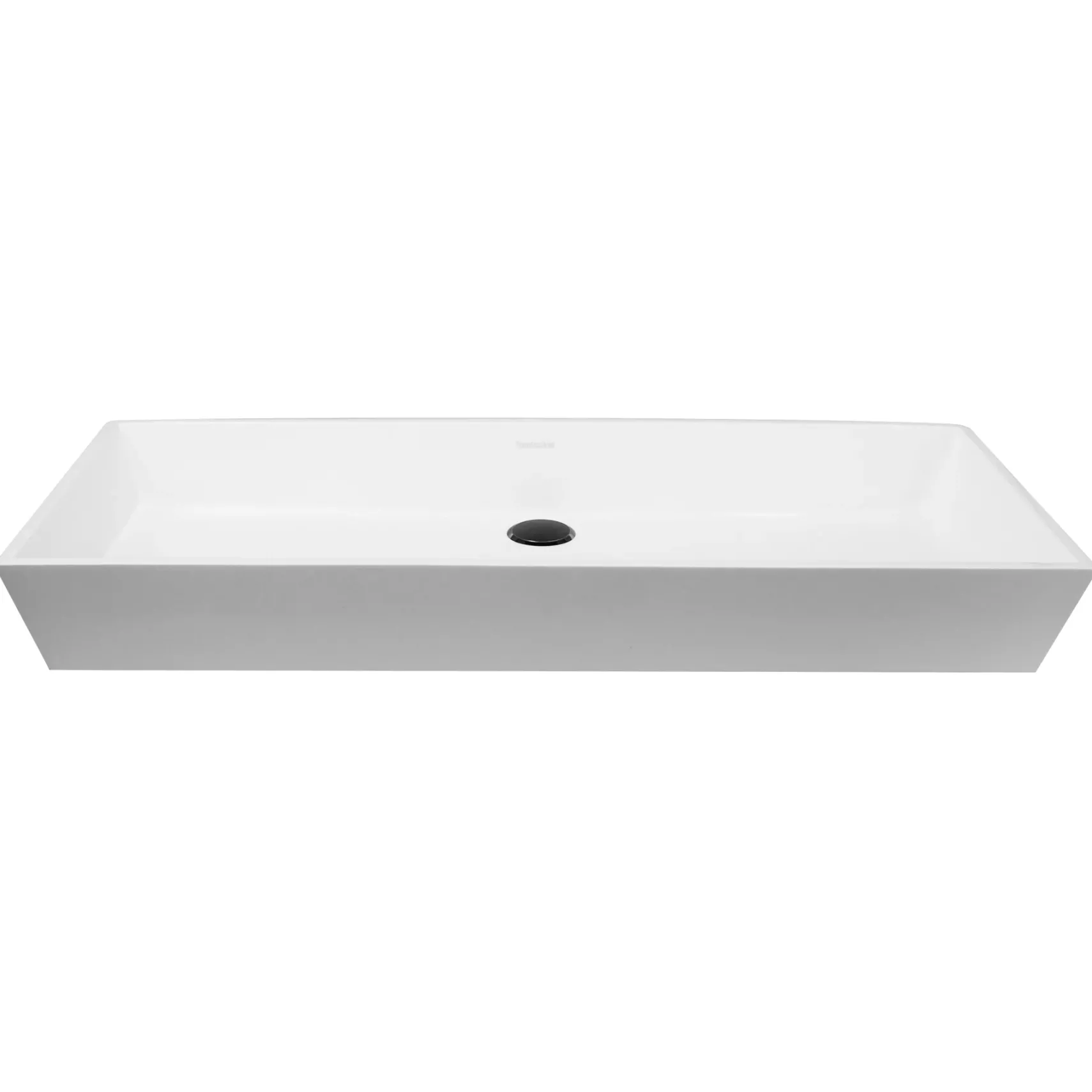 Nantucket Sinks Glacierstone 36" Bathroom Sink, White, NS-GSTR36