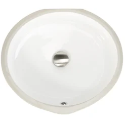 Nantucket Sinks Great Point 19" Ceramic Bathroom Sink, White, UM-16CW