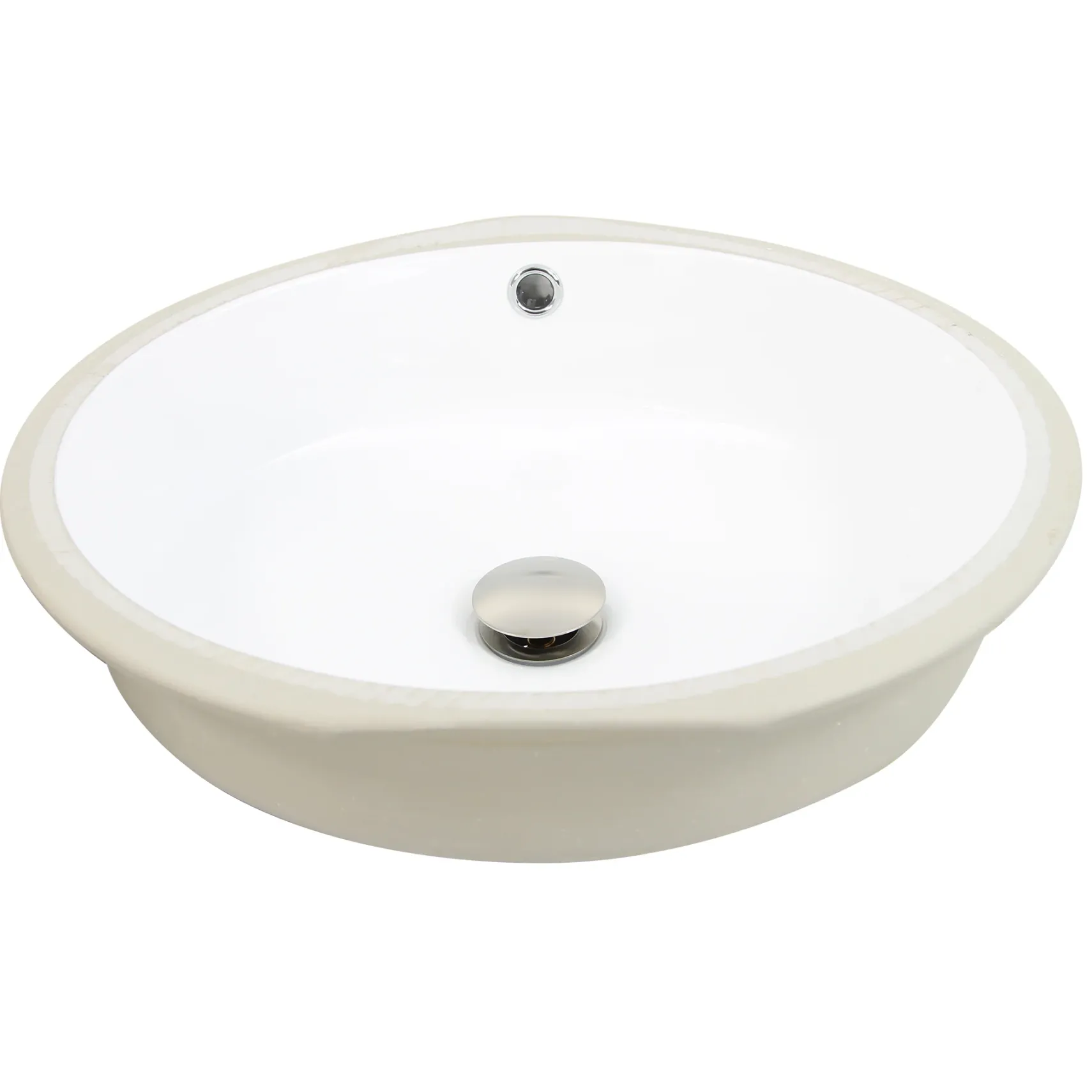 Nantucket Sinks Great Point 19" Ceramic Bathroom Sink, White, UM-16CW