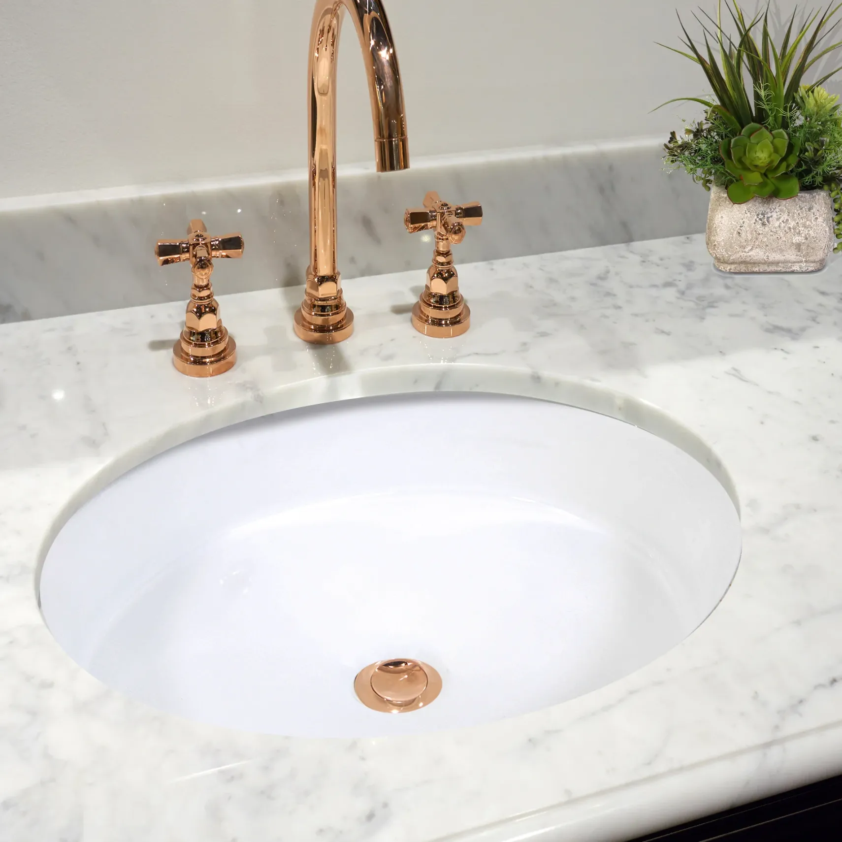 Nantucket Sinks Great Point 19" Ceramic Bathroom Sink, White, UM-16CW