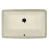 Nantucket Sinks Great Point 21" Ceramic Bathroom Sink, Bisque, UM-19x11-B