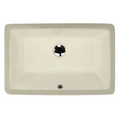 Nantucket Sinks Great Point 21" Ceramic Bathroom Sink, Bisque, UM-19x11-B