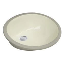 Nantucket Sinks Great Point 17" Ceramic Bathroom Sink, Bisque, UM-15x12-B