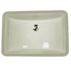 Nantucket Sinks Great Point 21" Ceramic Bathroom Sink, Bisque, UM-18x12-B