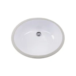 Nantucket Sinks Great Point 17" Ceramic Bathroom Sink, White, GB-15x12-W