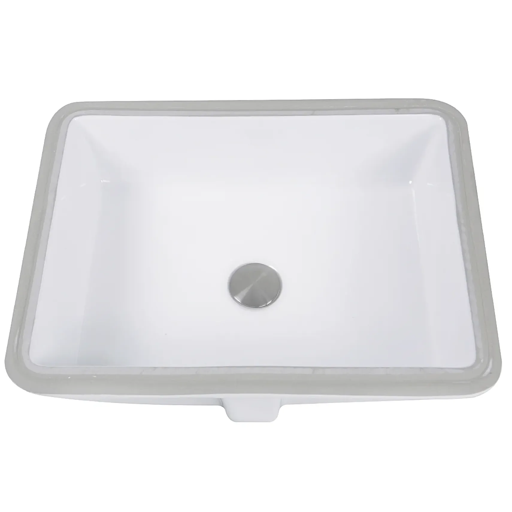Nantucket Sinks Great Point 20" Ceramic Bathroom Sink, White, GB-17x13-W
