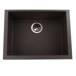 Nantucket Sinks Plymouth 24" Granite Composite Kitchen Sink, Brown, PR2418-BR