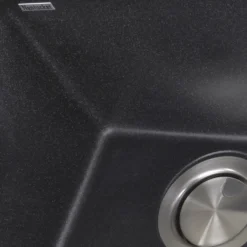 Nantucket Sinks Plymouth 16" Granite Composite Bar Sink, Black, PR1716-BL