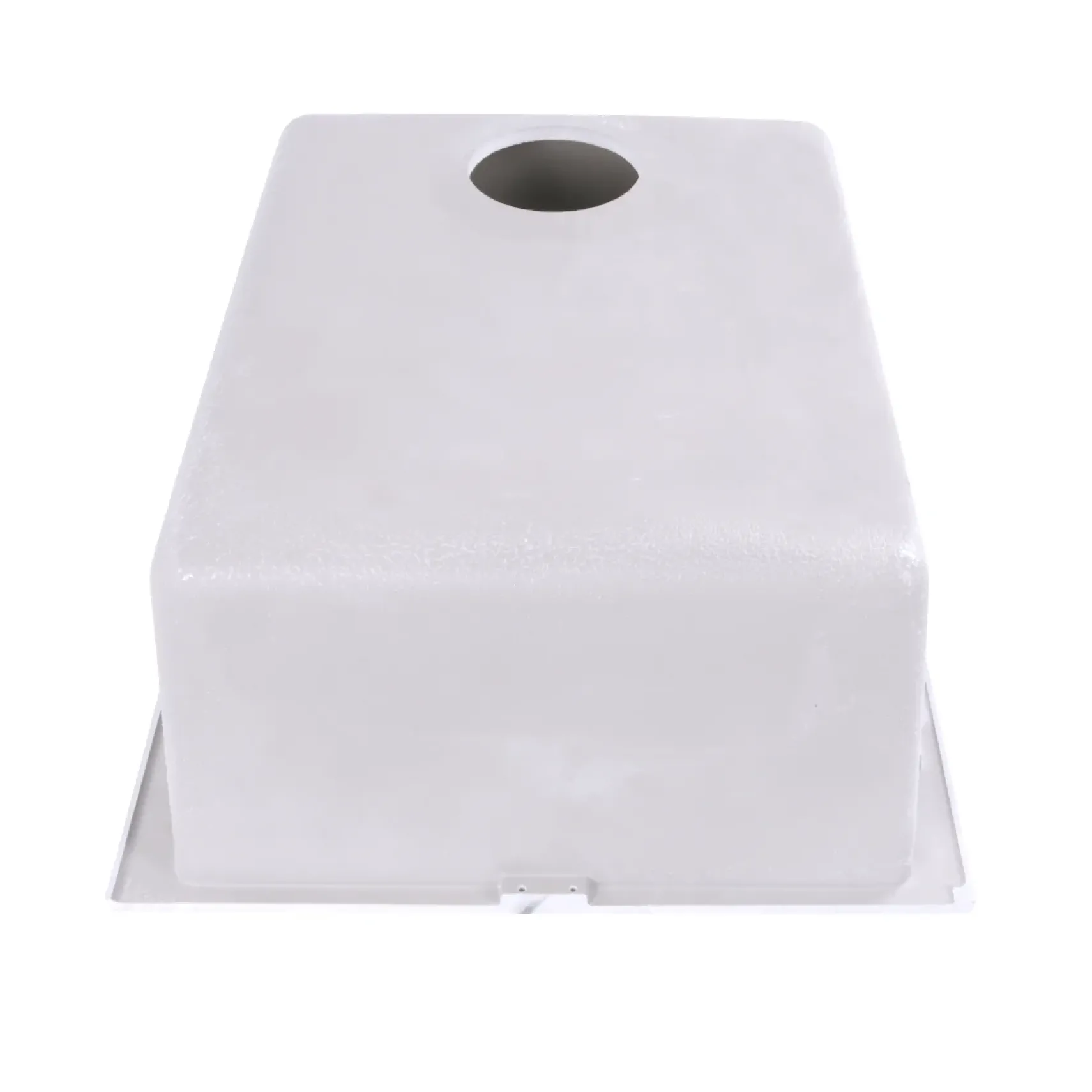 Nantucket Sinks Plymouth 16" Rectangle Granite Composite Bar/Kitchen Sink, White, PR1716-W