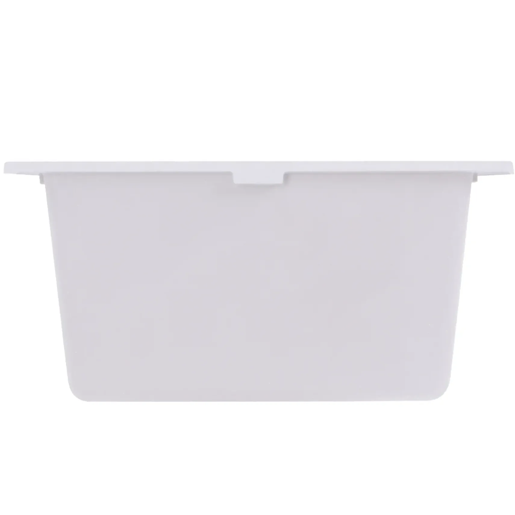 Nantucket Sinks Plymouth 16" Rectangle Granite Composite Bar/Kitchen Sink, White, PR1716-W