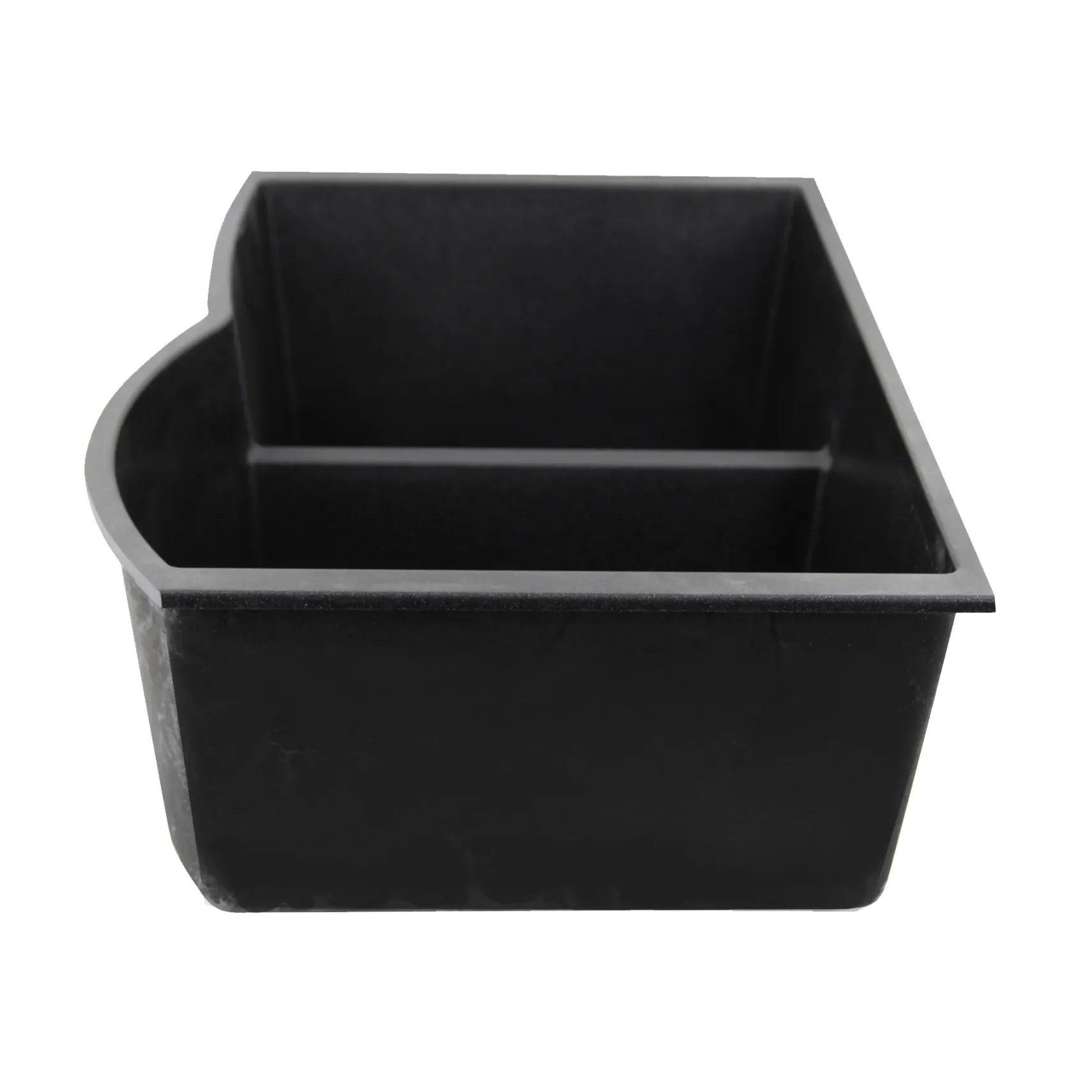 Nantucket Sinks Plymouth 33" Granite Composite Kitchen Sink, 60/40 Double Bowl, Black, PR6040-BL-UM