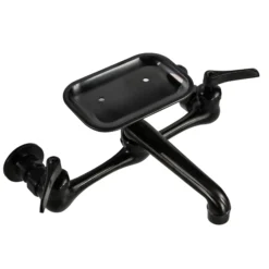 Nantucket Sinks Premium Kitchen 1.5 GPM Brass Utility/Mud/Laundry Faucet, Handle, Black, CIF-2HMBL