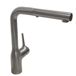 Nantucket Sinks Premium Kitchen 1.8 GPM Lever Stainless Steel Kitchen Faucet, Lever, KFPO12BRS