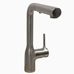 Nantucket Sinks Premium Kitchen 1.8 GPM Lever Stainless Steel Kitchen Faucet, Lever, KFPO12BRS